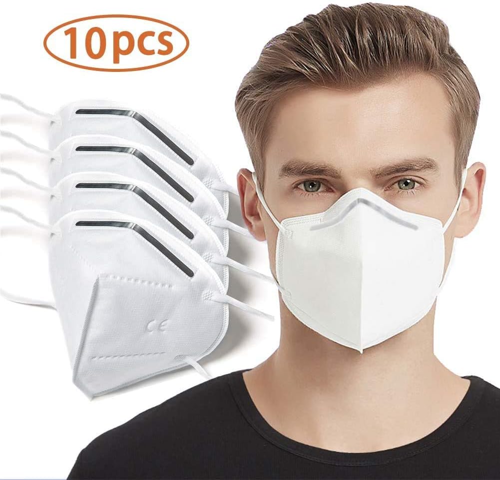 HHTB 4 Layer Mouth Cover, Protective Face Covers 10 PCS