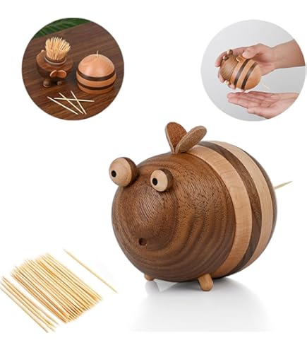 Automatic Pop-Up Toothpick Holder - Fun Sausage Mouth Design For Kitchen Counter