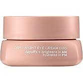 ITK Skincare Day +Night Undereye Cream Duo -AM Day Cream With Vitamin C + Caffeine To Depuff Under Eyes + Brighten Skin- PM Night Cream With Ceramides+ Ginger Root Extract For Anti Aging Deep Moisture