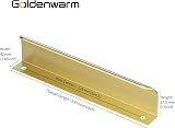 Goldenwarm 5 Pack 128mm Gold Aluminum Cabinet Handles Modern Drawer Pull view 2