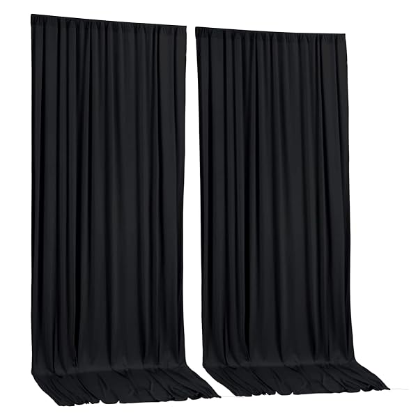 TOAOFY BLACK BACKDROP CURTAINS BLACK CURTAINS FOR BACKDROPS CURTAIN BACKDROPS HOME DECORATION PHOTOGRAPHY VIDEO STUDIO PROPS 10X12FT TAYHQ002