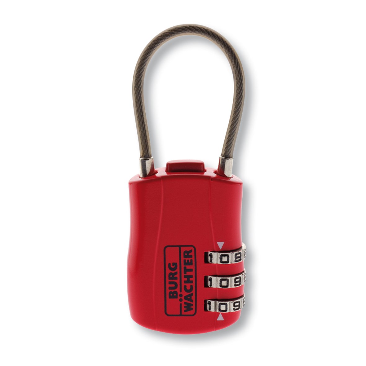 BURG-WÄCHTER Combination Lock, Shackle Strength 3 mm, 3 digits, Combi 73 30 SB