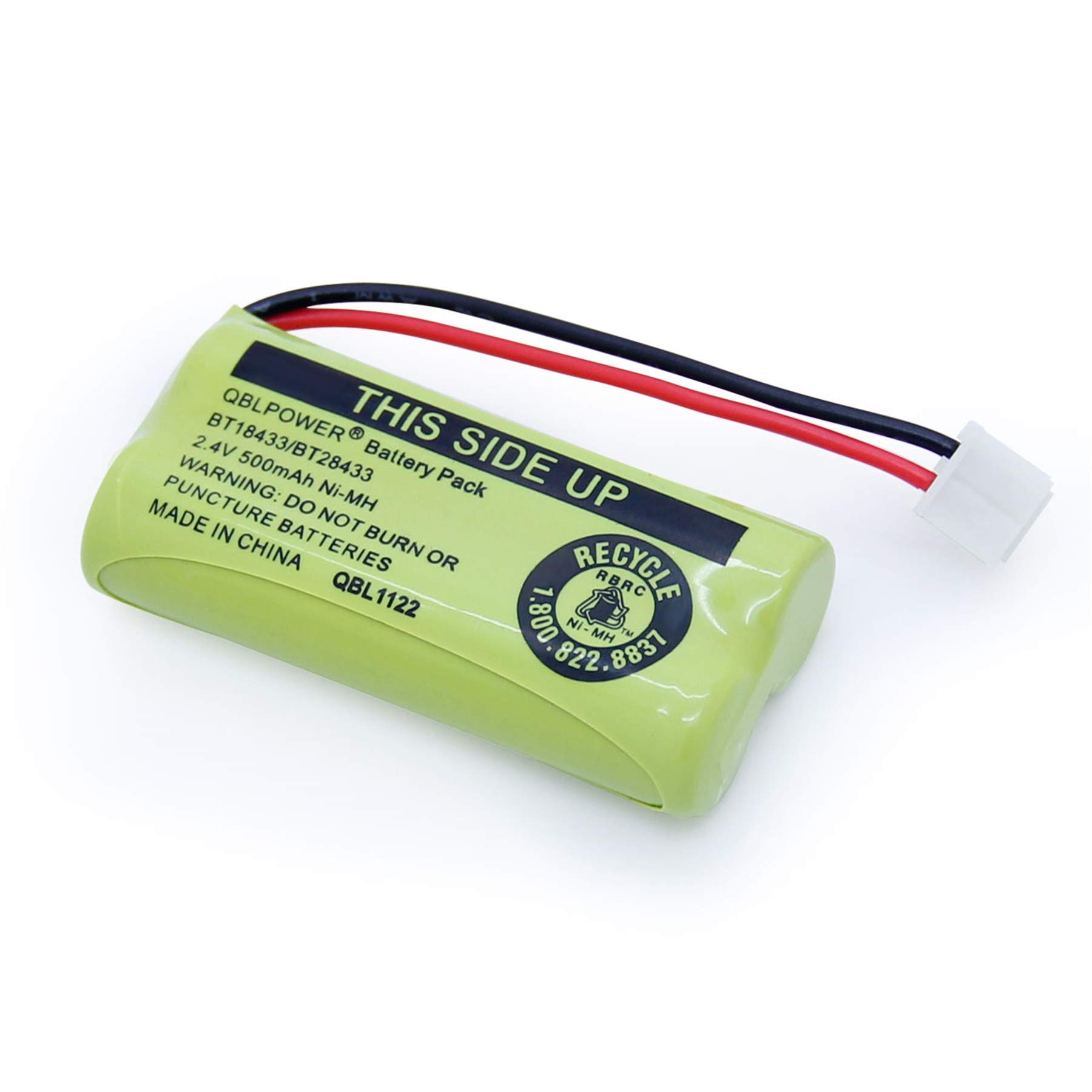 2.4V BT18433/BT28433 Rechargeable Battery Compatible with AT&T Vtech Phones BT18433 BT184342 BT28433 BT284342 BT-8300 BATT-6010 BT1011 BT1018 BT1022 BT1031 89-1326-00-00 CPH-515D(Pack of 2)