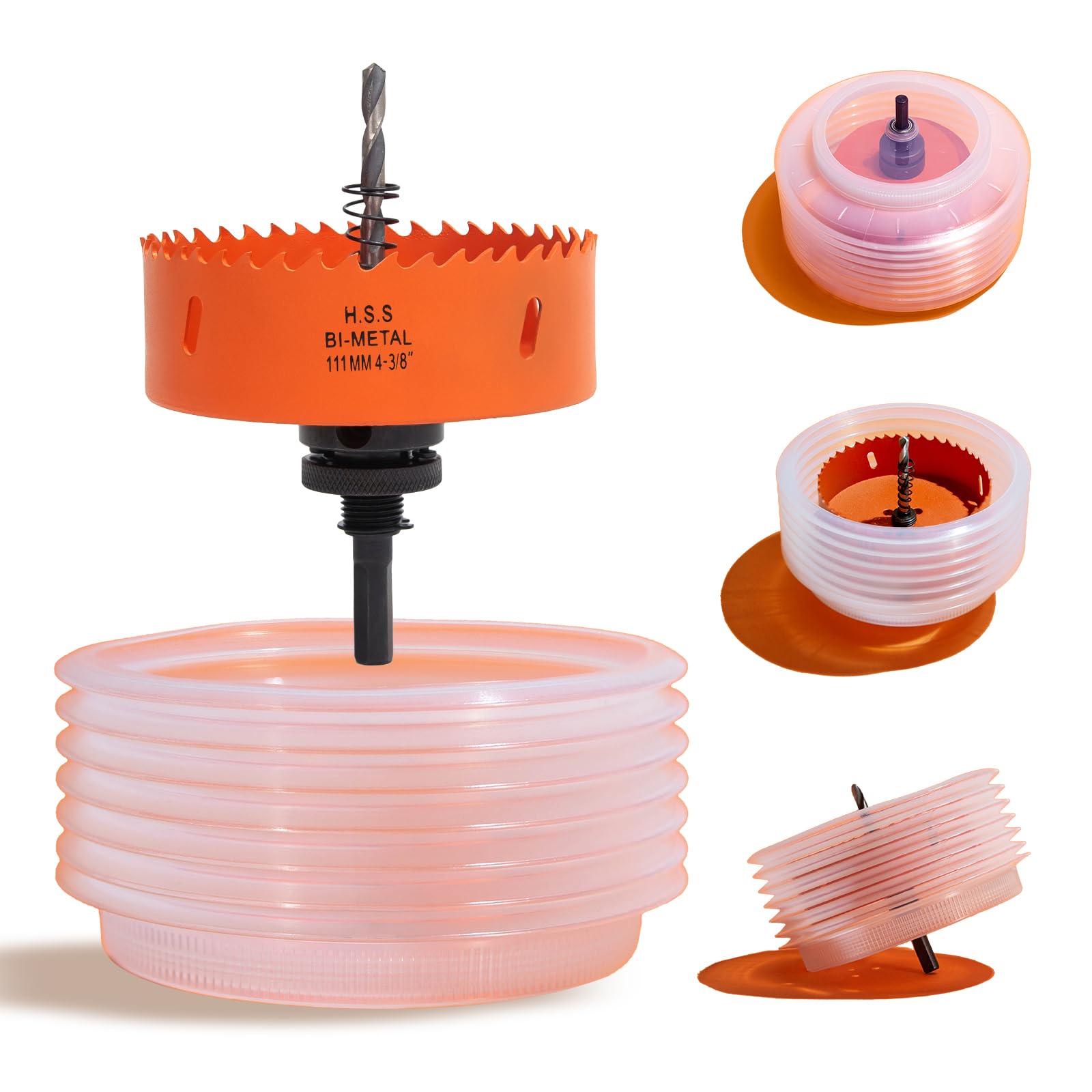 VIKITON 4-3/8 Hole Saw for Recessed Lights, 4.3