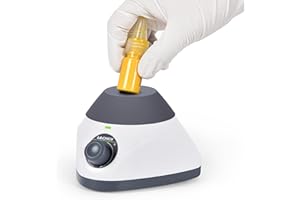 LACHOI MINI Vortex Mixer 500-3500RPM Adjustable Speed Touch Function Lab Vortex Paint Mixer Mix Up to 50ML 4.5mm Orbital Diameter for Nail Polish Inks Eyelash Adhesives Acylic Paints Test Tube