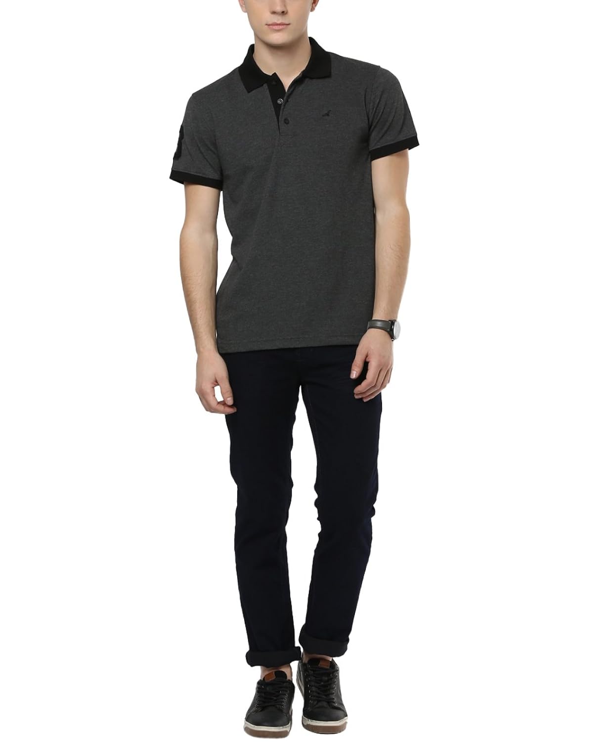 american crew men's cotton & polyester blend polo t-shirt