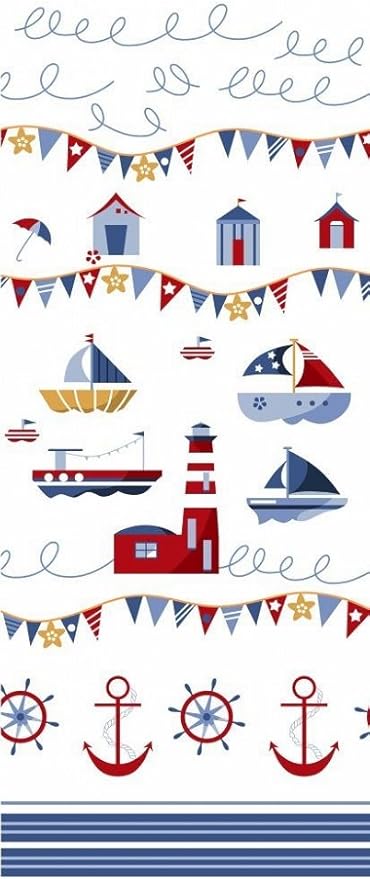 BSD Sábanas de Algodón 160x200 Se Envía Anclas al Faro: Amazon.es: Hogar