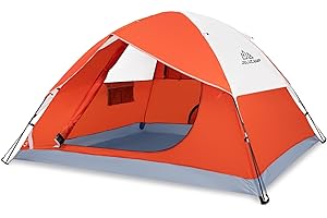 JELUCAMP 1/2/4/5/6 Person Dome Tents for Camping, Lightweight Portable Backpacking Tent, Small Easy Set Up Outdoor Waterproof Camping Hiking Tent for Adults