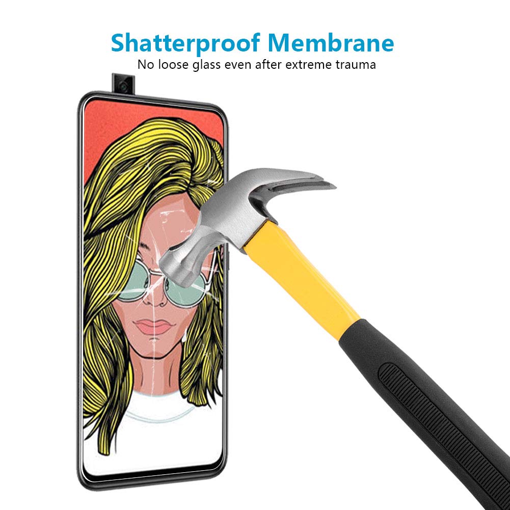 UCMDA [2 Pack Pellicola Protettiva in Vetro Temperato per Huawei P Smart Z, Pellicola Vetro Temperato Huawei P Smart Z [Durezza 9H] [Anti-Graffi]