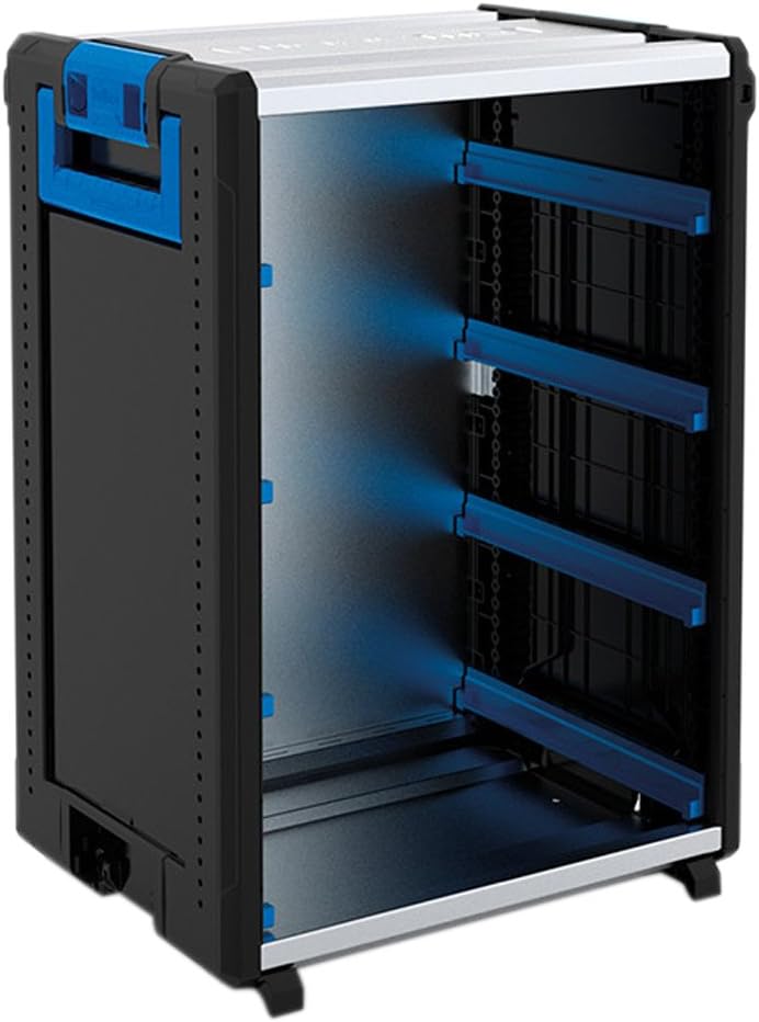 Sortimo 1000004447 WorkMo 24-750 Ink. 8 case Rails, Black, Blue, Silver, normal