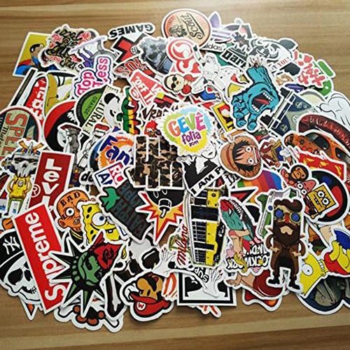 Car Stickers Pack 100 Pieces Motorcycle Bicycle Skateboard Laptop Luggage Bumper Stickers Waterproof