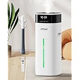 Humidifier Large Room, 5.3Gal/20L Cool and Warm Mist Humidifiers for Bedroom 2000 sq ft, Humidificateur for Whole House Home 