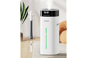 Humidifier Large Room, 5.3Gal/20L Cool and Warm Mist Humidifiers for Bedroom 2000 sq ft, Humidificateur for Whole House Home 