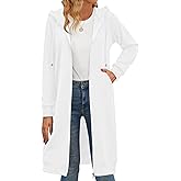 Zeagoo Women's Zip Up Hoodies Oversized Fleece Long Tunic Sweatshirts Casual Long Sleeve 2026 Fall Hoodie Jacket Coat