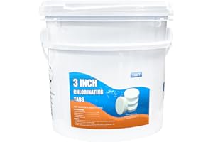 Chlorine Tablets 3 inch 25 Pounds, TABIT Swimming Pool Long Lasting Chlorinating Tablets, Slow Dissolving, Tri-Chlor for Swim Pool, Hot Tubs, Spa