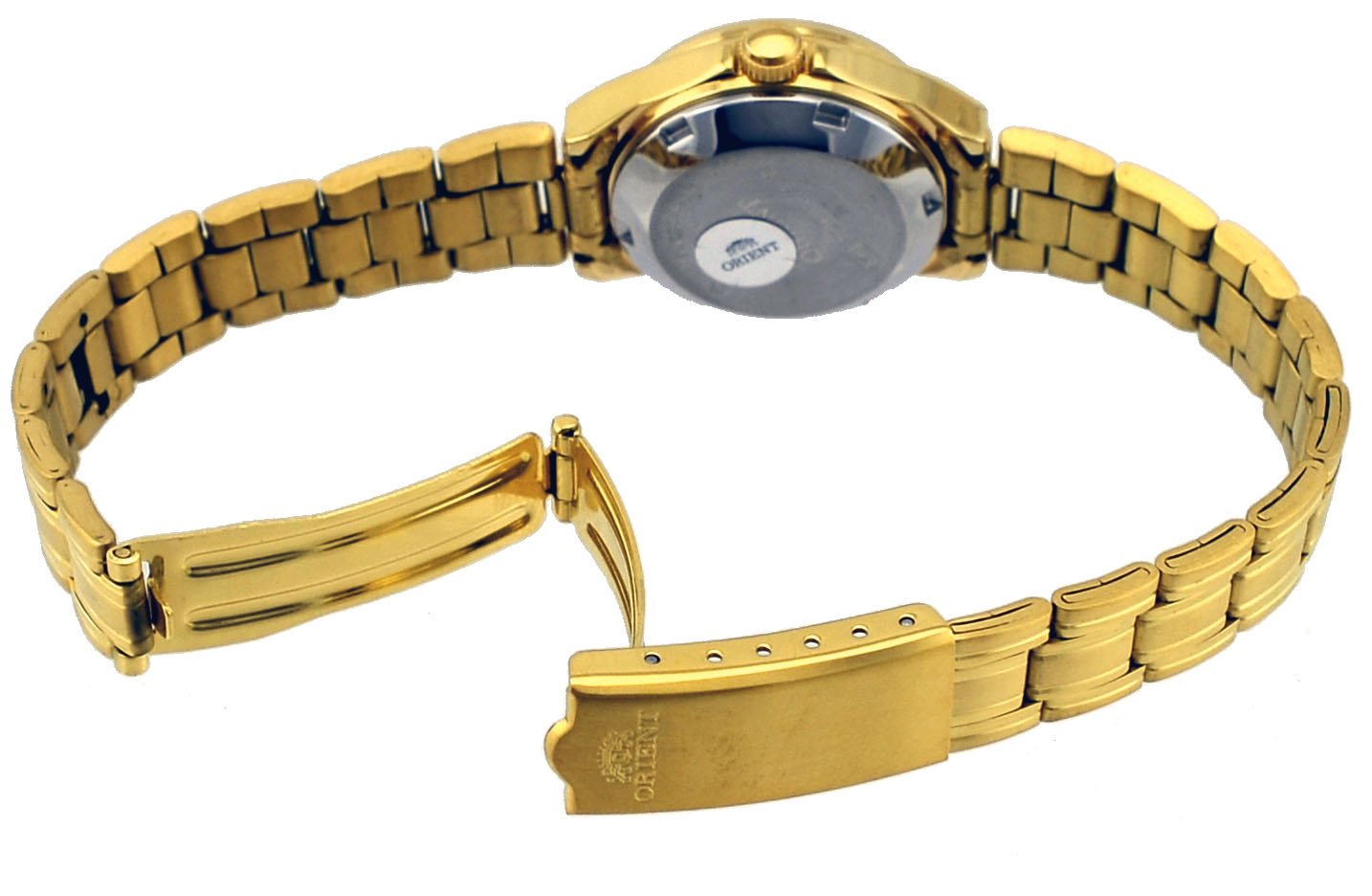 Orient FNQ1S002C Women's Gold Tone Tri Star Gold Dial Automatic Watch