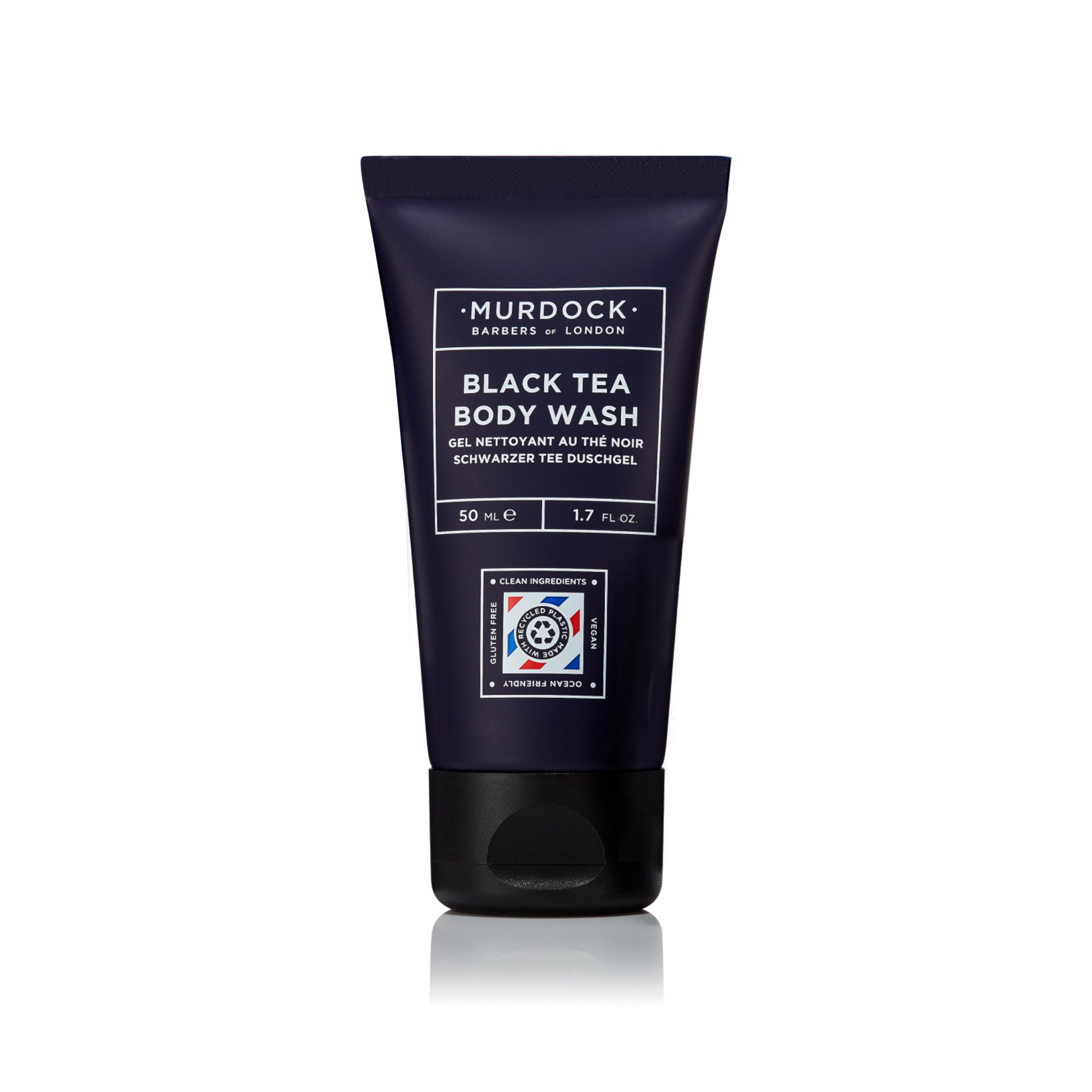 Murdock London Black Tea Body Wash (Travel Size) | Gently Foams and Rinses Off with a Signature Scent | 50ml