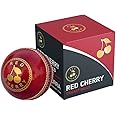RED CHERRY Hand Made Red Leather Cricket Ball, Size Youth By Kokaburra Inida, Standard