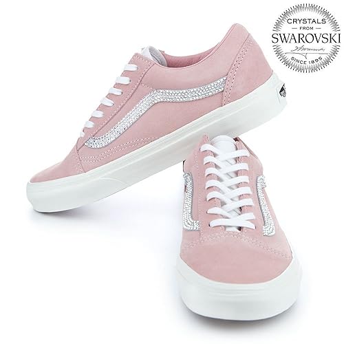 Vans old skool Womens shoes, Bling Vans shoes for women, Swarovski Vans, Custom vans shoes, Vans off the wall, Vans authentic, Vans slip on, Pink Vans, Glitter vans old skool