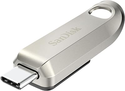 SanDisk Ultra Luxe USB Type-C Flash Drive 256GB USB 3.2 400MB/s Silver