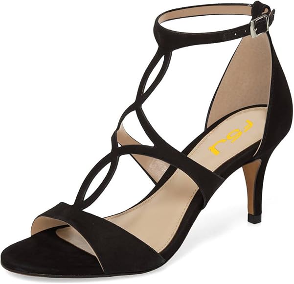 caged sandals low heel