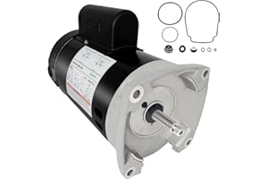 B2853 1 HP, Replaces Century AO Smith Pool Pump Motors,115/230V, 3450 RPM, 13.20/6.6A, 56Y Frame 1.25 Service Factor, Compatible with Pentair Superflo Sta-Rite Whisperflo Jandy Square Flange, LEUNGOO