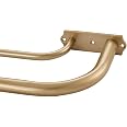 Adjustable Double Curtain Rod Set 84-120 Inch - Brushed Nickel, Wrap-Around Design For Blackout Curtains - View #9