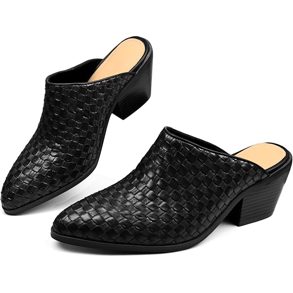 Amazon.com | FOWT Women Platform Round Toe Mules Slip on  display picture 1