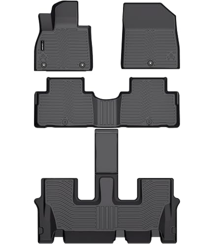 Auxko All-Weather Cargo Liner & Back Seat Protector For Hyundai Palisade 2020-2025 - TPE Rubber