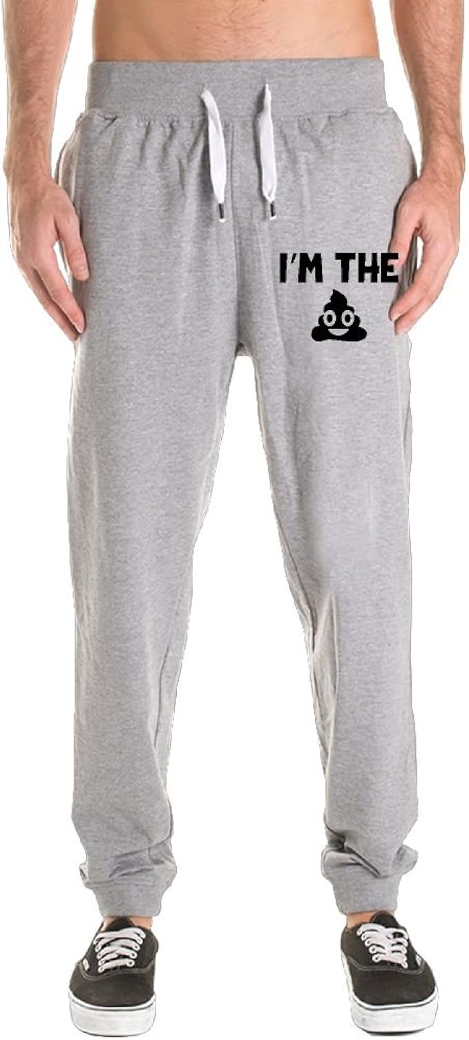 HOTCTDS I’m Shit Funny Sweatpants Sport Elastic Long Pants at Amazon