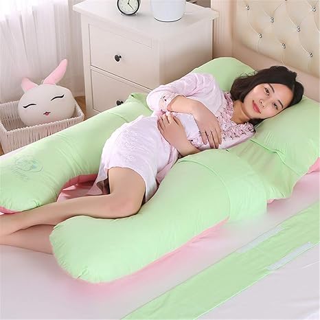 Yyni Pregnancy Pillow Large U Shape Full Body Pillow Cotton With