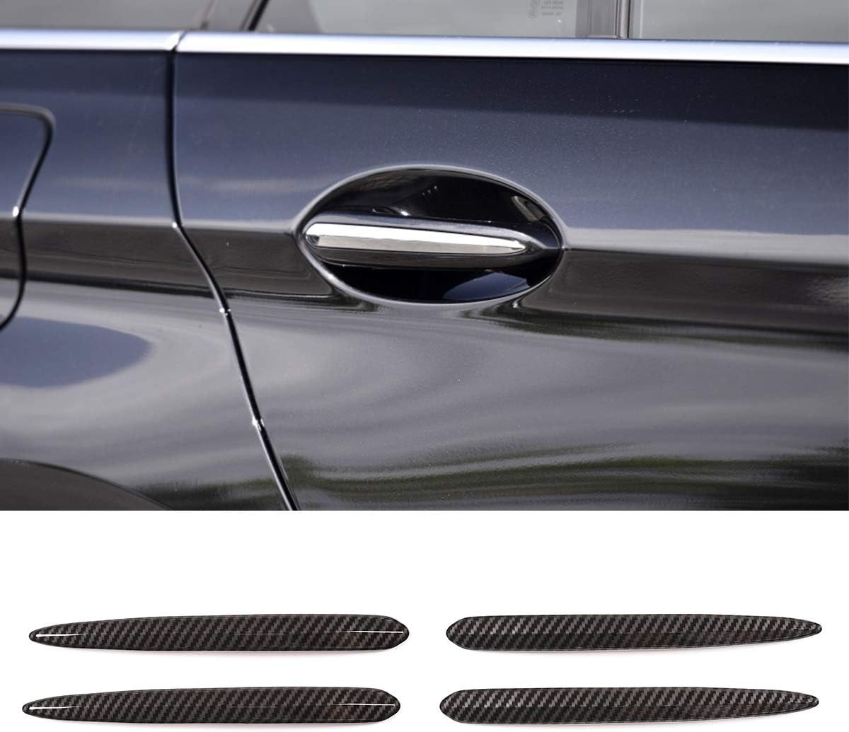 ABS Carbon Fiber Style Exterior Door Handles Frame Trim For 3 5 Series G20 G28 G30 6 Series GT G32 X5 X7 G05 G07 2018-2020