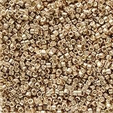 Miyuki Delica 11/0 Duracoat Galvanized Antique Gold 5.2gms Vial of Japanese Glass Beads