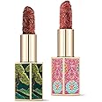 Catkin Moist Lipstick Hydrating High Impact Color Infused with Vitamin E and Avocado Oil Smooth Soft Texture Long Lasting Glow + Matte Finish 2pcs Set 02