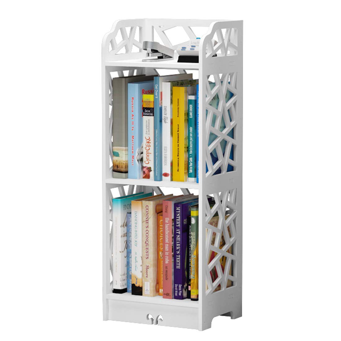 Buy Rerii Small Bookshelf, Bookcase for Small Spaces, 3 Tier 2 Shelf