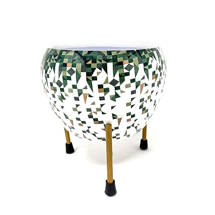 Samaaya ? Designer Indoor Plant Pots with Stand - Decorative Pots for Indoor Plants Rust Free Metal Plant Pots for Living Room, Balcony and Garden Texture