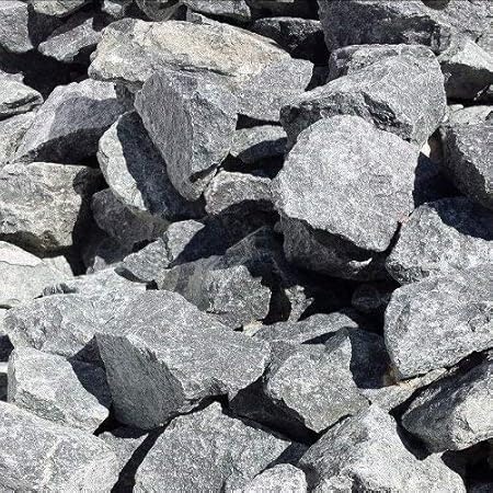 Gabiona Diabas Natursteine Bruch I Gabionen Steine Zum Befullen Fur Gabionenkorbe Fur Die Individuelle Gartengestaltung I Sichtschutz Aus Stein Zaunelemente Saulen 63 180 Mm 500 Kg Amazon De Garten