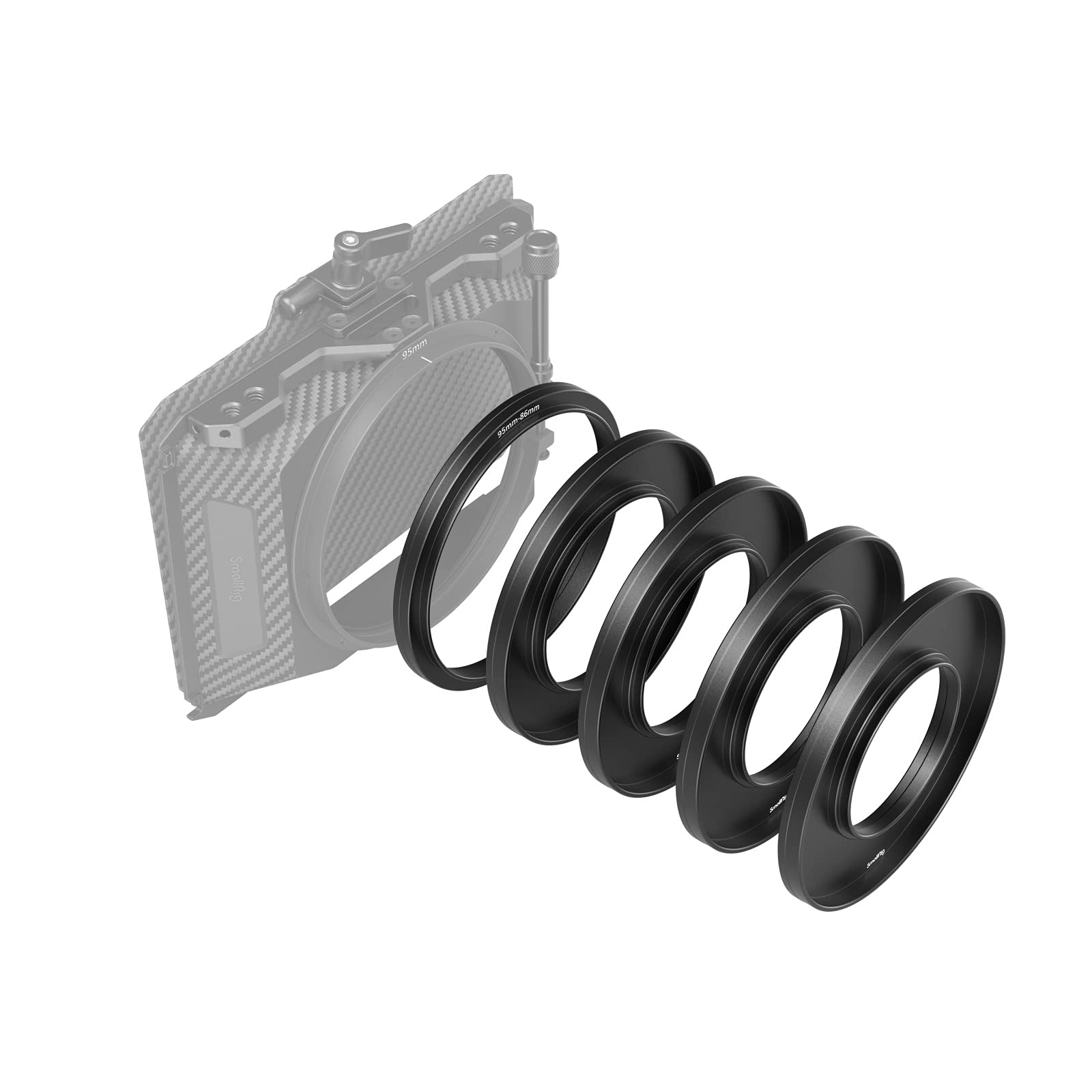 SMALLRIG Lens Adapter Rings Kit for Mini Matte Box 3196/3575 (Φ52/55/58/62/86-95mm) - 3383