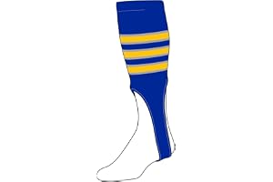 TCK Baseball Stirrups Large (300D, 9in) Royal, Grey, Gold