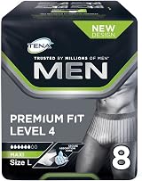 TENA Men Premium Fit Level 4 Large 8s x6 Protective Underwear