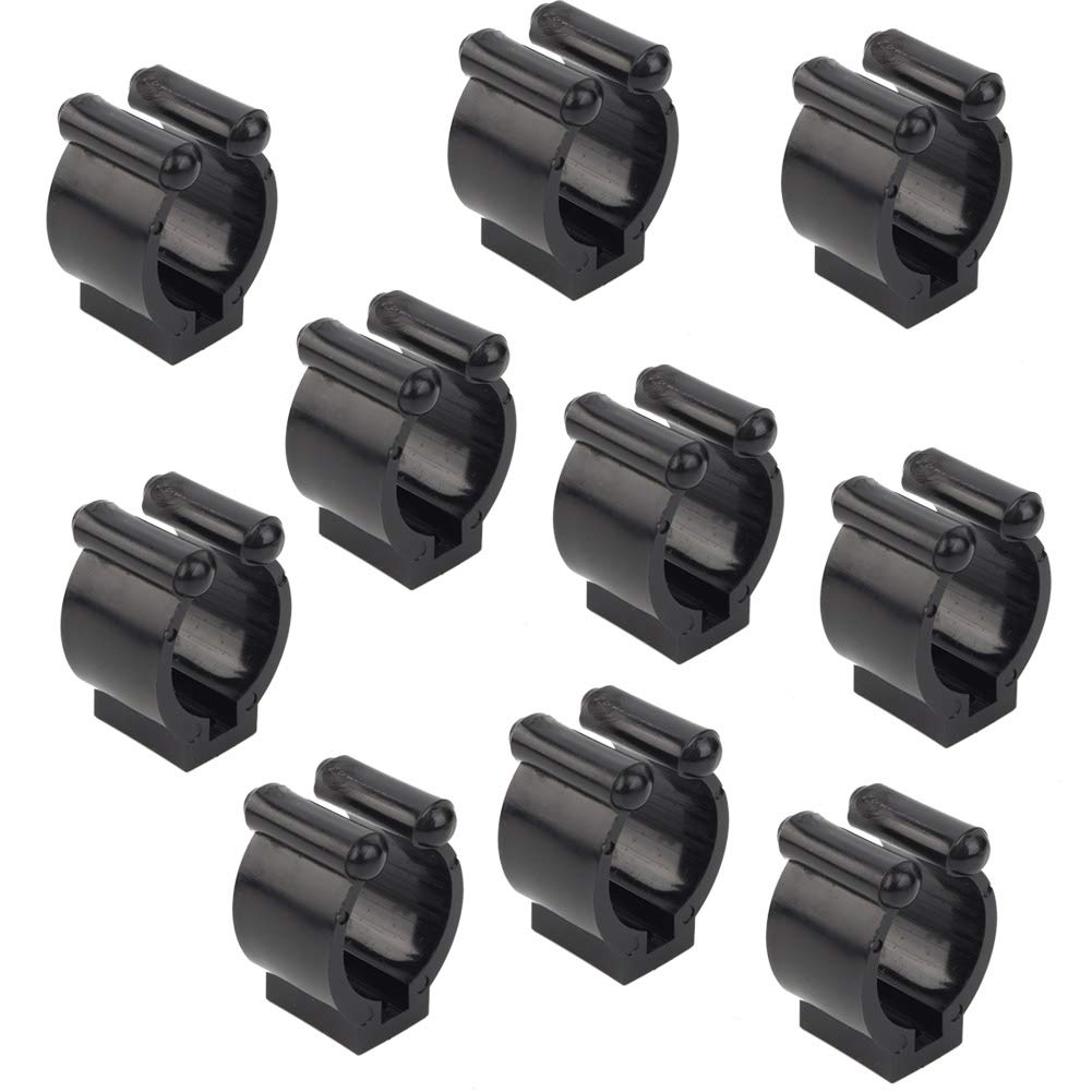Alomejor 10pcs Pool Sticks Holder Mini Snooker Cue Locating Clip Holder Plastic Billiards Accessories for Pool Cue Racks Set