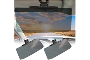 WEDFISH 2PCS Anti-Glare Sun Visor for Car,Car Visor Extender Sun Blocker for Sun Protection and Shading,HD Car Visor Extender All Season Fit for Cars Trucks SUVs (2PCS)