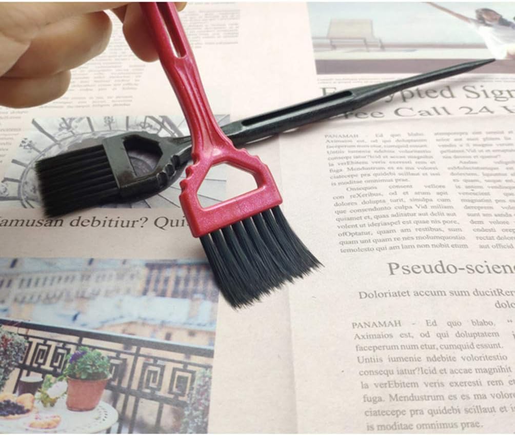 3PCS Hair Dye Brush Set Hair Color Tint Coloring Highlights DIY Tool Kit for Students Men Women Kids (Rosy) - Image 3
