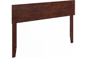 AFI, Orlando Full Adjustable Modern Solid Wood Panel Headboard, Walnut