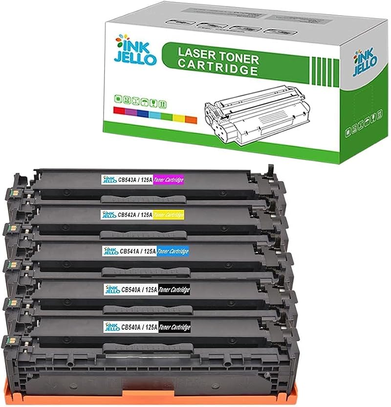 InkJello 5pk Toner for HP CM1312 CP1215 CP1510 CB540A CB541A CB542A CB543A