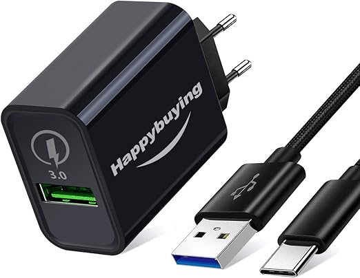 Dock Caricabatterie Per Xiaomi Redmi Note 9 - Base USB Type C Con Cavo Included Nero