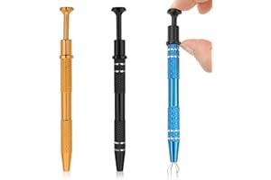 ZEYIYER 3PCS Piercing Ball Grabber Tool, Septum Ball Screw Tool, Pickle Grabber with 4 Prongs, Chip Grabber, Piercing Grabber Tool for Small Parts Bead Pickup