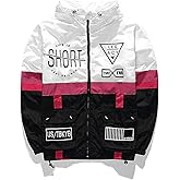 AITFINEISM Men's Lightweight Windbreaker Jacket Casual Zip Up Jackets With Hooded