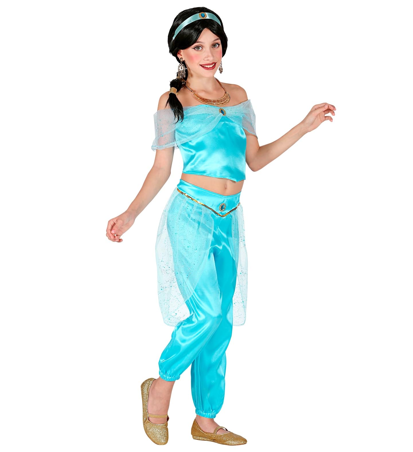 Widmann 09886 Children's Arabic Princess Costume Girls Blue