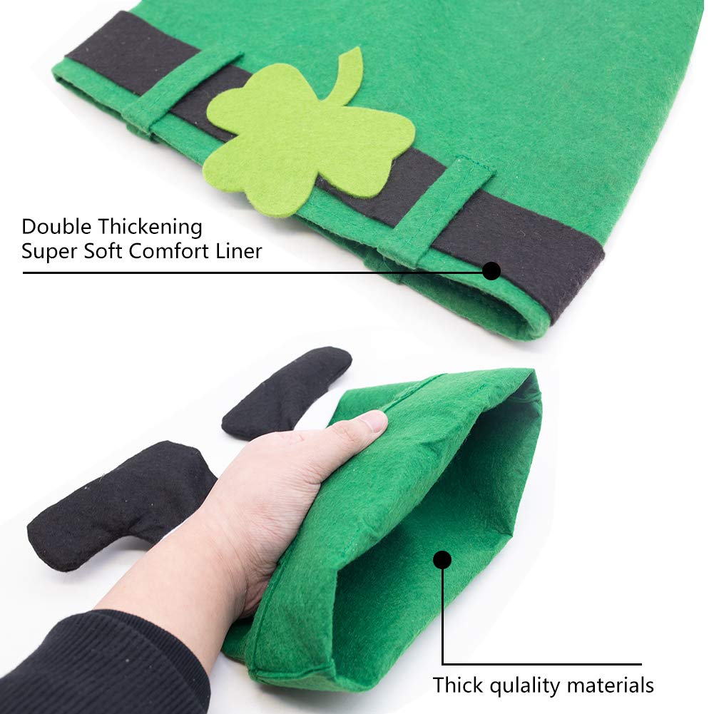 DomeStar St Patricks Day Hat, Funny Hat Novelty Green Hat Crazy Hats Patricks Pants Hat, April Fools Day Decorations